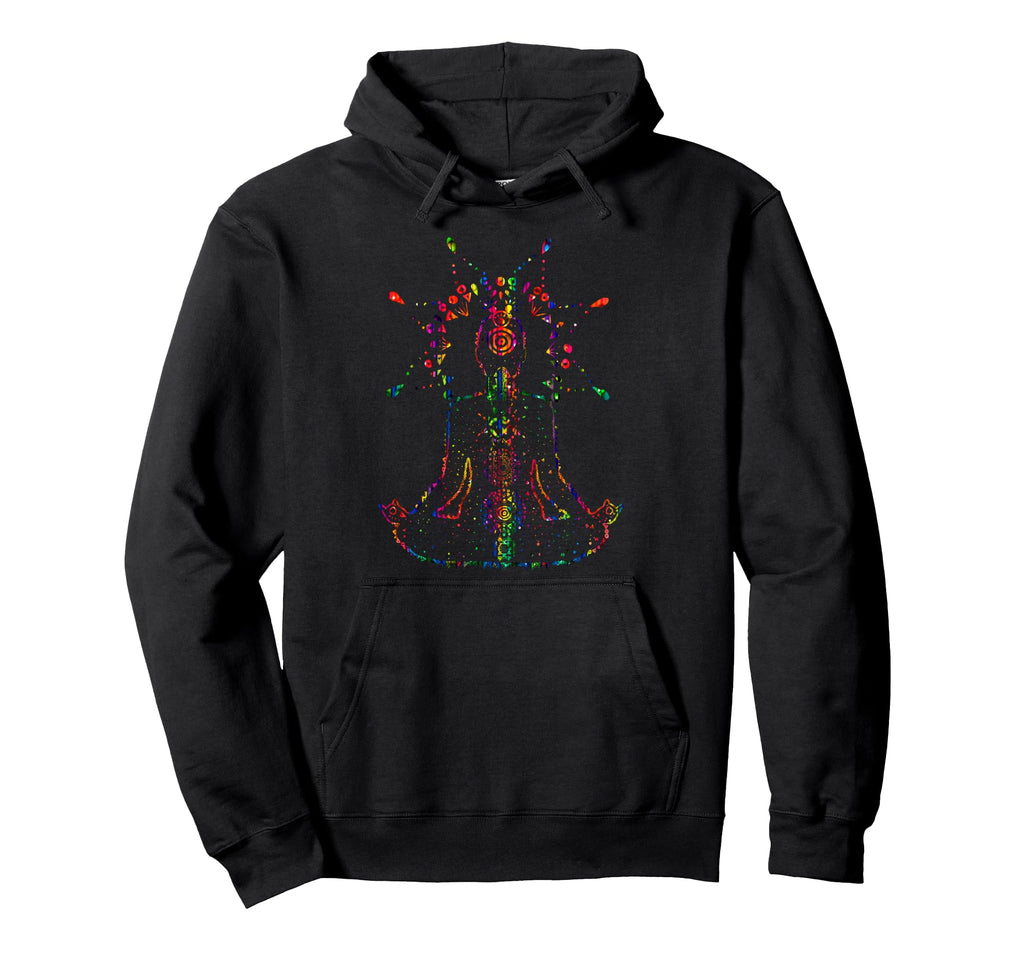Yoga Lotus Pose Mandala Meditation Hoodie - Aesthetic Graphic Men Women - T-Shirt, Sweatshirt, Hoodie
