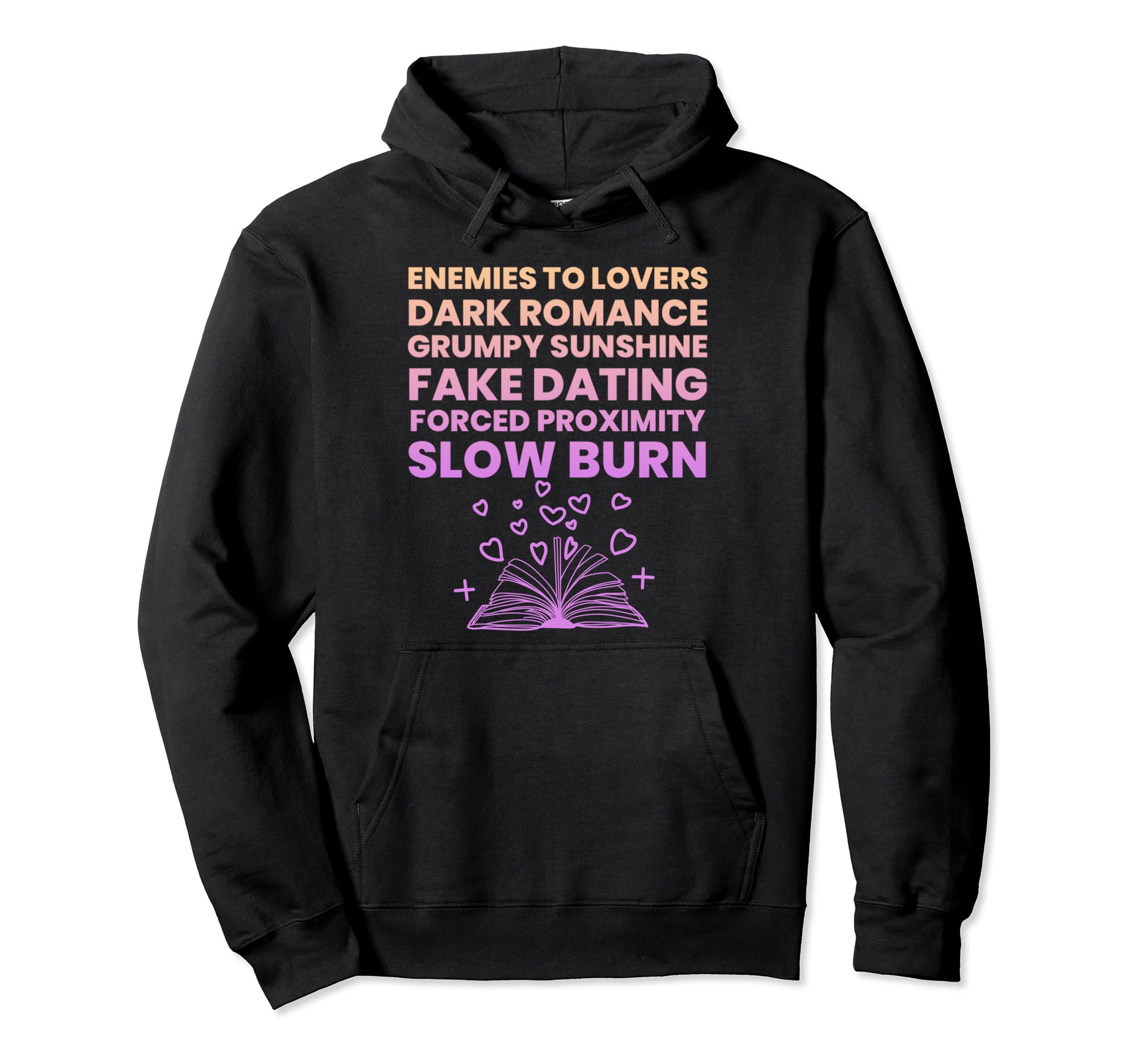 Bibliophile Romance Book Genre Hoodie - Unique Graphic Men Women - T-Shirt, Sweatshirt, Hoodie