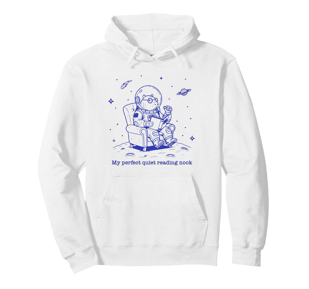 My Quiet Reading Nook Bookish Hoodie - Minimalist Print for Adults - T-Shirt, Sweatshirt, Hoodie