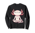 Meditation Axolotl Yoga Pose Relaxing Sweatshirt - Minimalist Print Unisex - T-Shirt, Sweatshirt, Hoodie