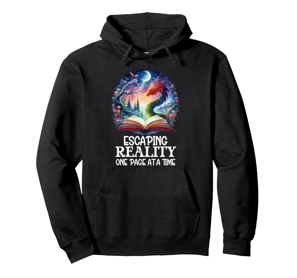 My Fantasy Era Book Club Dragon Escaping Hoodie - Unique Graphic Unisex - T-Shirt, Sweatshirt, Hoodie