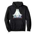 Meditation Polar Bear Yoga Pose Hoodie - Casual Everyday Wear Unisex - T-Shirt, Sweatshirt, Hoodie