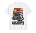 Reading Bookworm Literature Big Books T-Shirt - Minimalist Print Men Women - T-Shirt, Sweatshirt, Hoodie