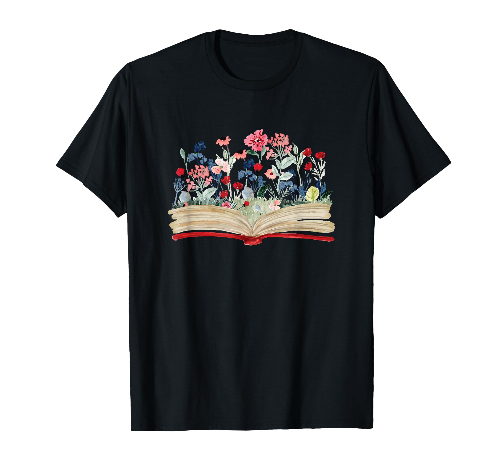 Flower Bookworm Avid Reader Gift Floral T-Shirt - Unique Graphic Unisex - T-Shirt, Sweatshirt, Hoodie