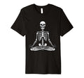 Meditation Skeleton Yoga Pose T-Shirt - Aesthetic Graphic Men Women - T-Shirt, Sweatshirt, Hoodie