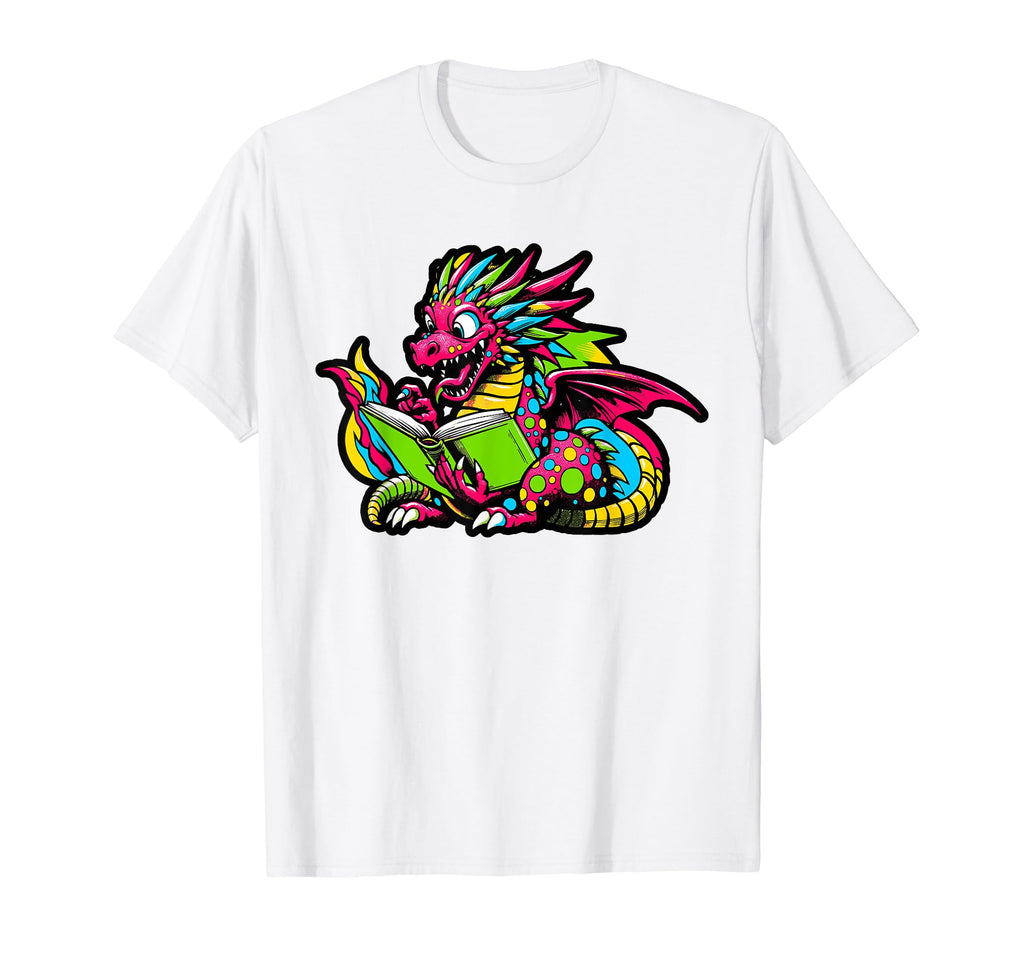 Dragon Reading Book Books Bookworm T-Shirt - Streetwear Style Unisex - T-Shirt, Sweatshirt, Hoodie
