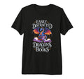 Easily Distracted Dragons And Books Tri T-Shirt - Minimalist Print Unisex - T-Shirt, Sweatshirt, Hoodie