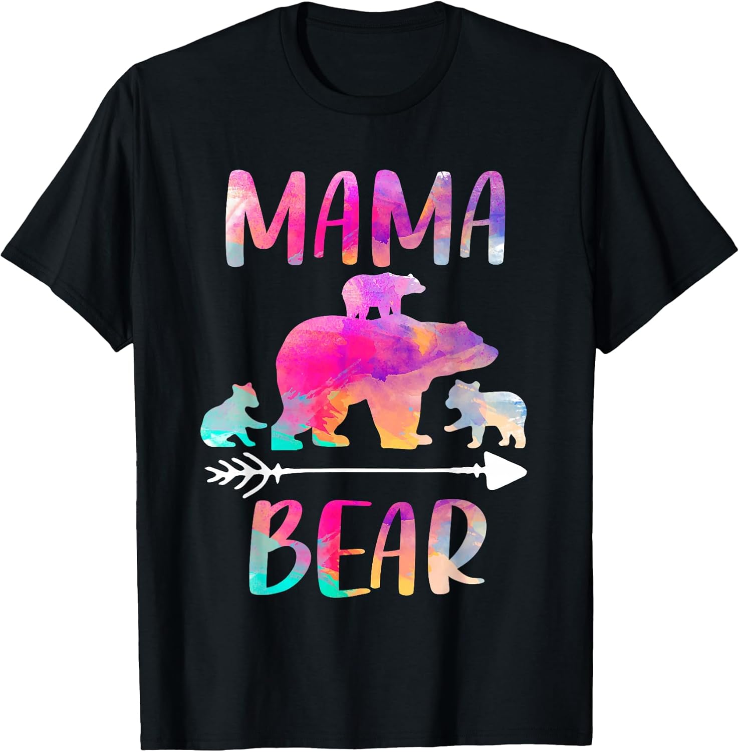Mama Bear Three Cubs Family Matching Gift Clothing Unisex T-shirt, Sweatshirt, Hoodie, Long Sleeve Tee - T-Shirt, Sweatshirt, Hoodie