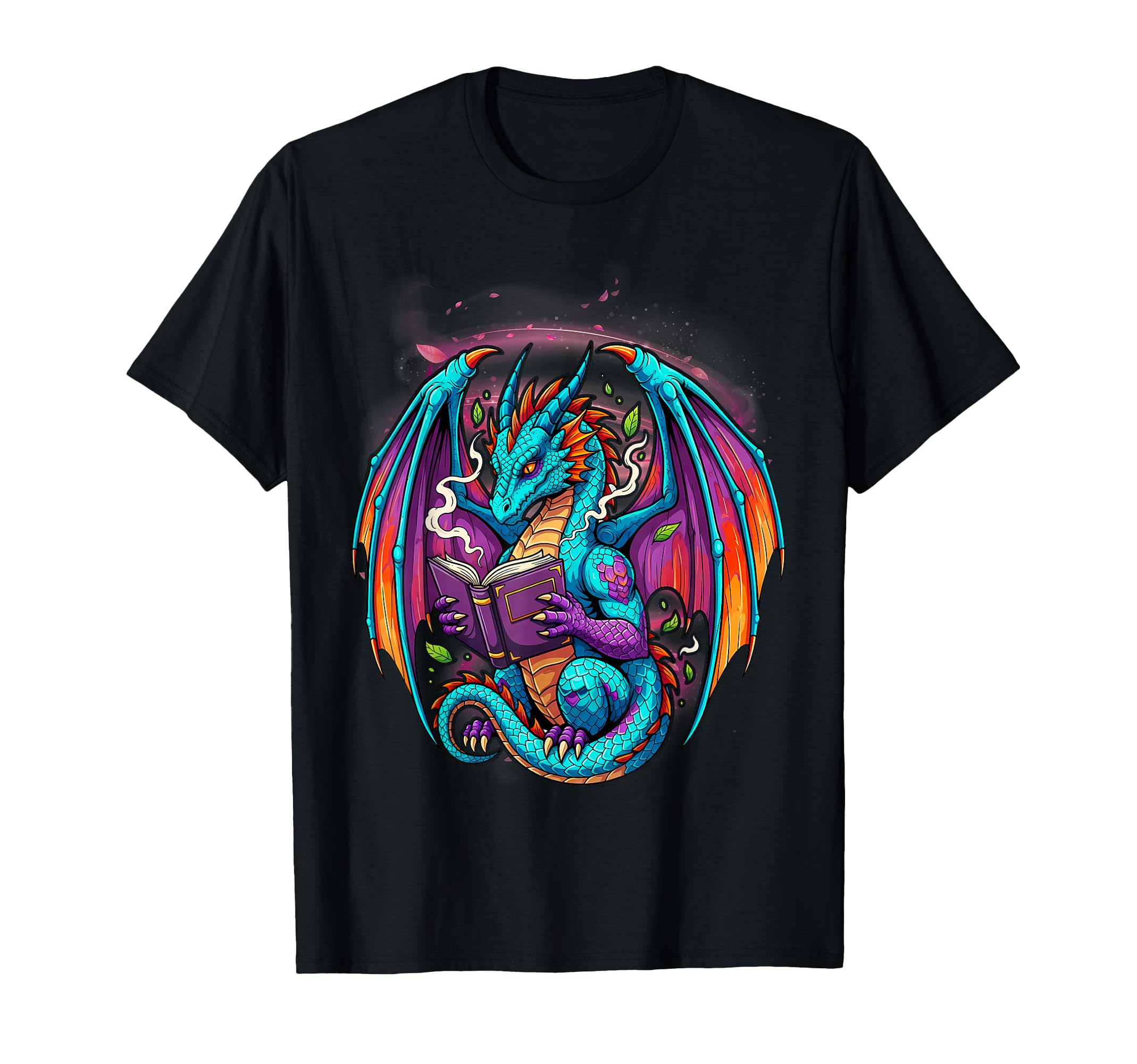 Dragon Reading Book Lover Gift Co Hoodie - Streetwear Style Men Women - T-Shirt, Sweatshirt, Hoodie