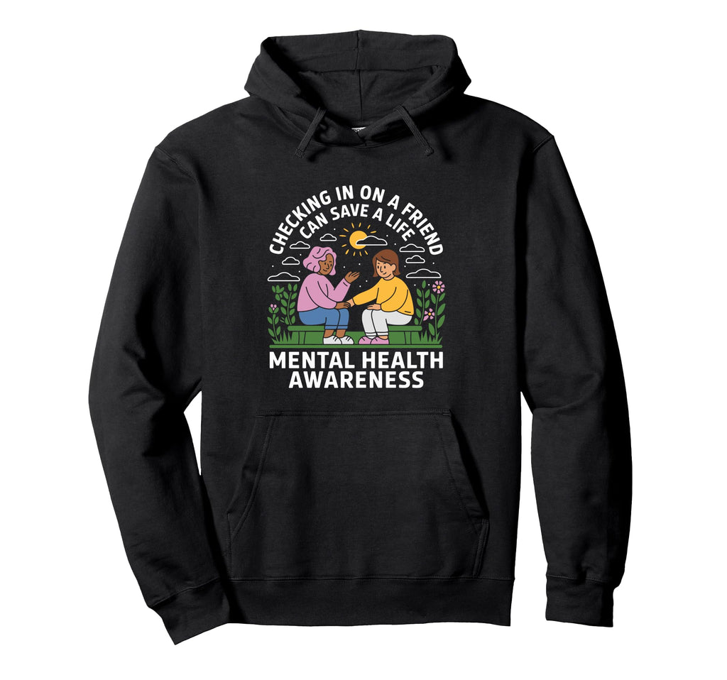 Mental Health Awareness Month Green Ribbon Hoodie - Custom Art Print Unisex - T-Shirt, Sweatshirt, Hoodie
