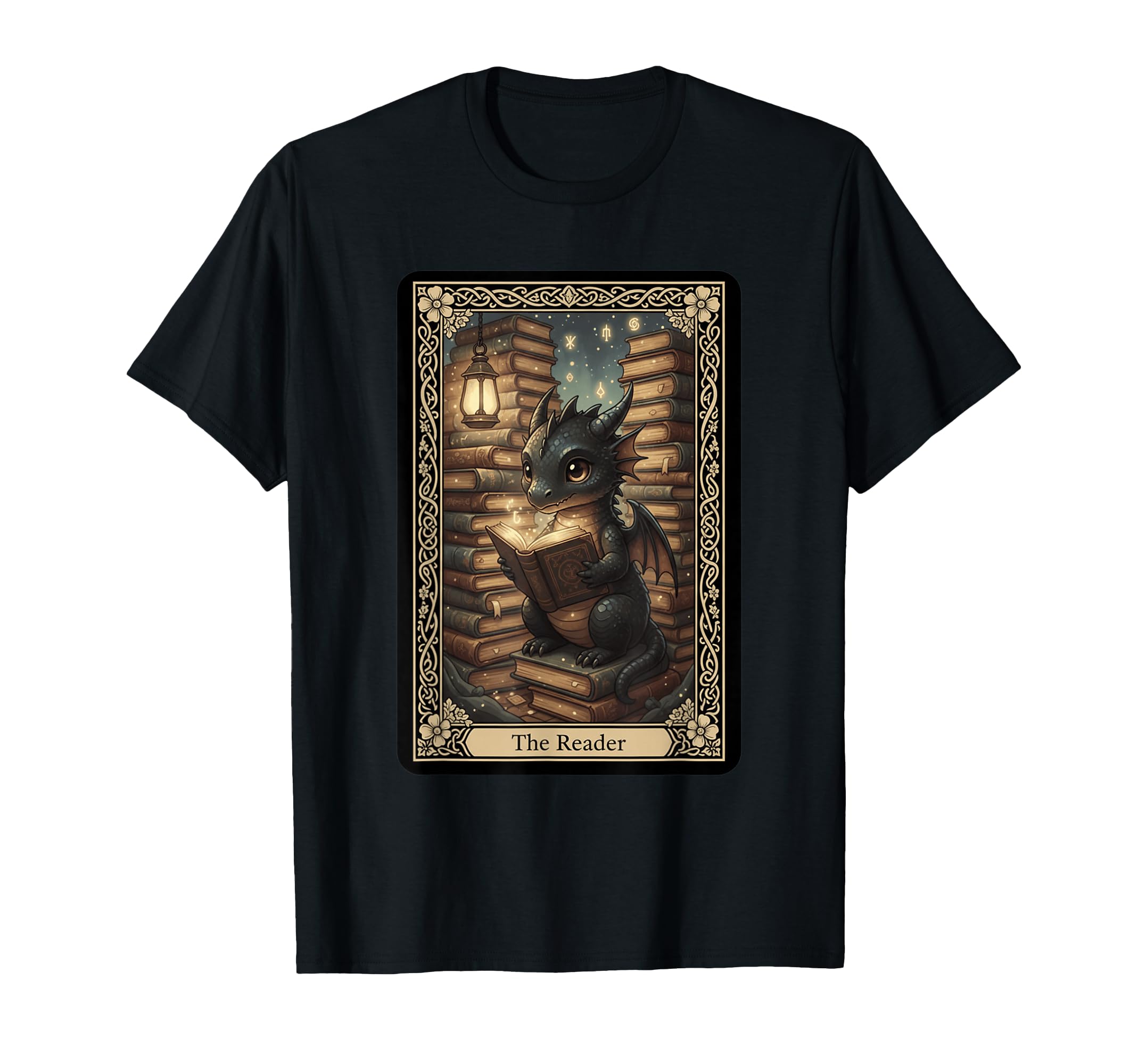 Reader Dragon Book Tarot Fantasy T-Shirt - Streetwear Style Men Women - T-Shirt, Sweatshirt, Hoodie