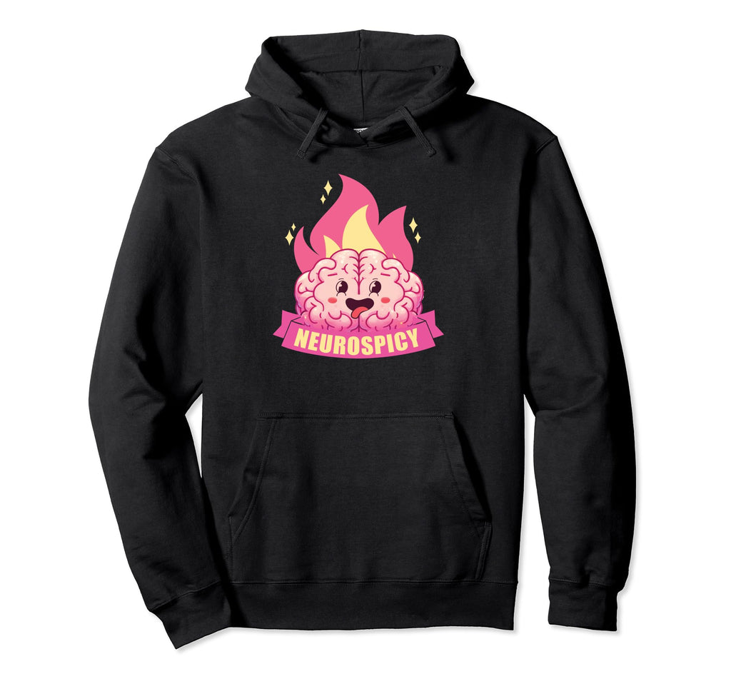 Neurospicy Neurodiversity Adhd Asd Autism Hoodie - Graphic Print Men Women - T-Shirt, Sweatshirt, Hoodie