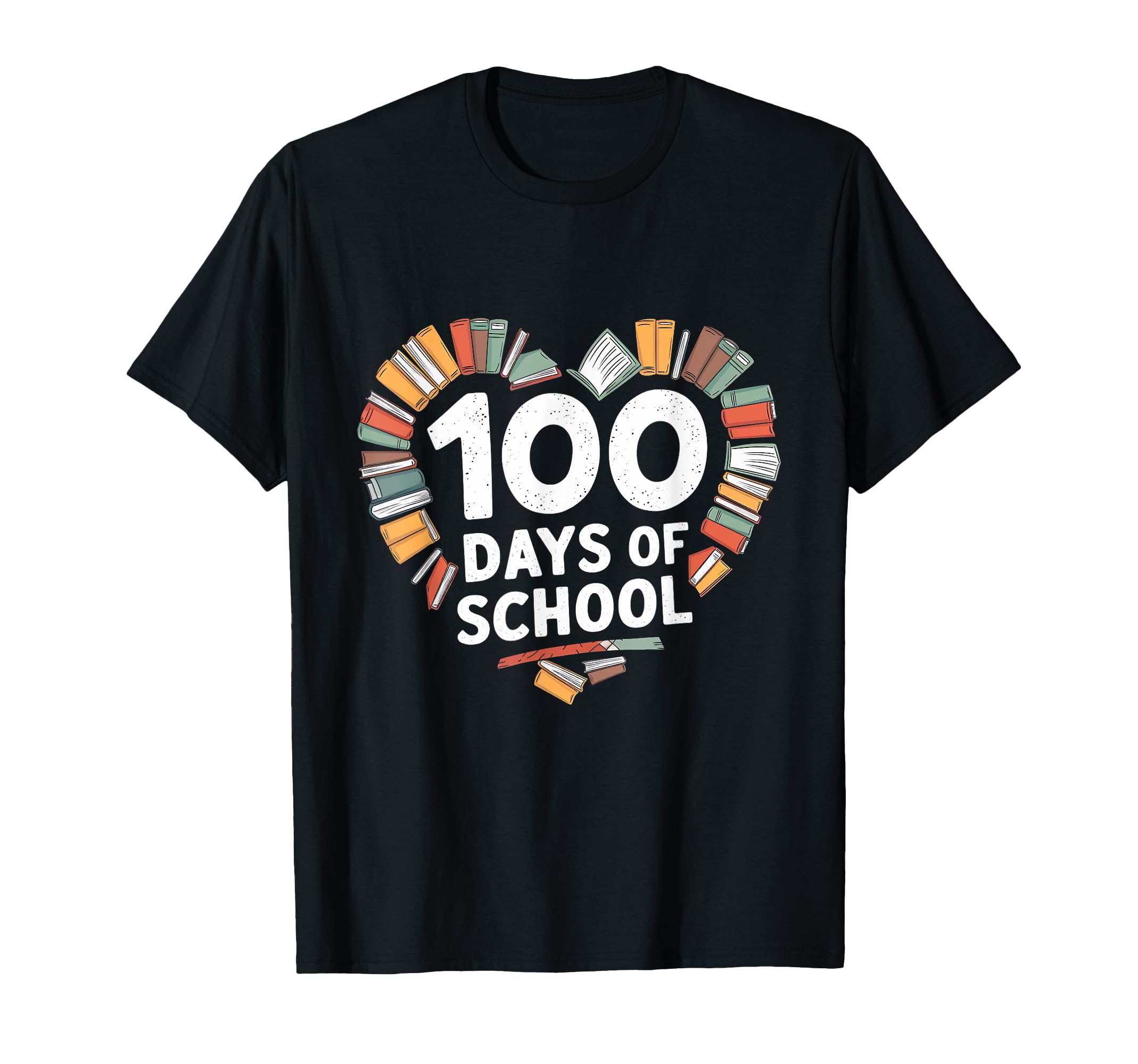 100 Days School Books Reading Lover T-Shirt - Minimalist Print Unisex - T-Shirt, Sweatshirt, Hoodie