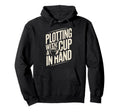 Drinking Coffee Book Lover Bookworm Hoodie - Novelty Apparel Men Women - T-Shirt, Sweatshirt, Hoodie