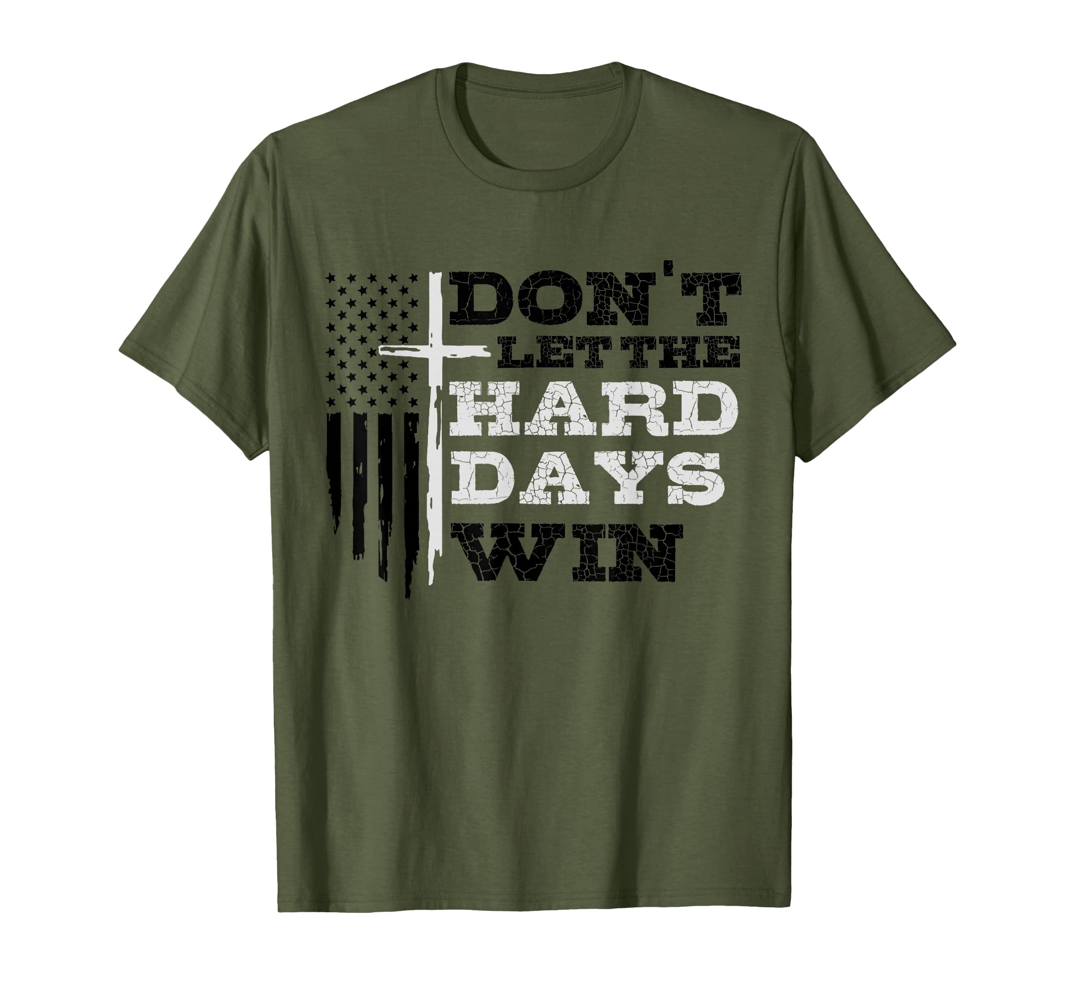 Dont Let Hard Days Win Inspirational T-Shirt - Minimalist Print for Adults - T-Shirt, Sweatshirt, Hoodie