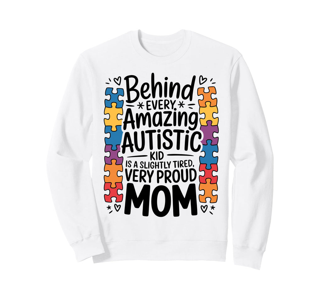 Autism Mom Autism Dad Family Pride Hoodie - Custom Art Print for Adults - T-Shirt, Sweatshirt, Hoodie