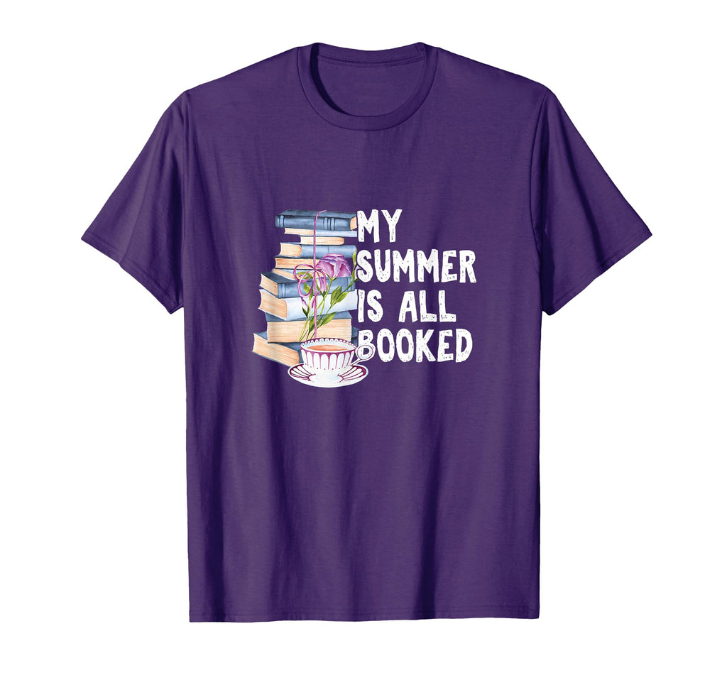 My Summer Is Booked Books Reading Book T-Shirt - Trendy Graphic for Adults - T-Shirt, Sweatshirt, Hoodie