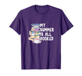 My Summer Is Booked Books Reading Book T-Shirt - Trendy Graphic for Adults - T-Shirt, Sweatshirt, Hoodie