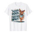 Therapy Dog Team Pawsitive Impact T-Shirt - Minimalist Print Men Women - T-Shirt, Sweatshirt, Hoodie