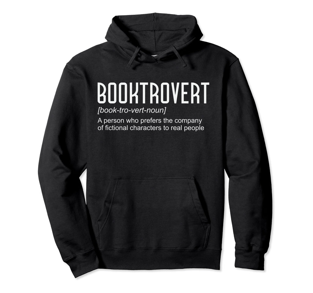 Booktrovert Funny Book Lovers Reading Hoodie - Graphic Print for Adults - T-Shirt, Sweatshirt, Hoodie