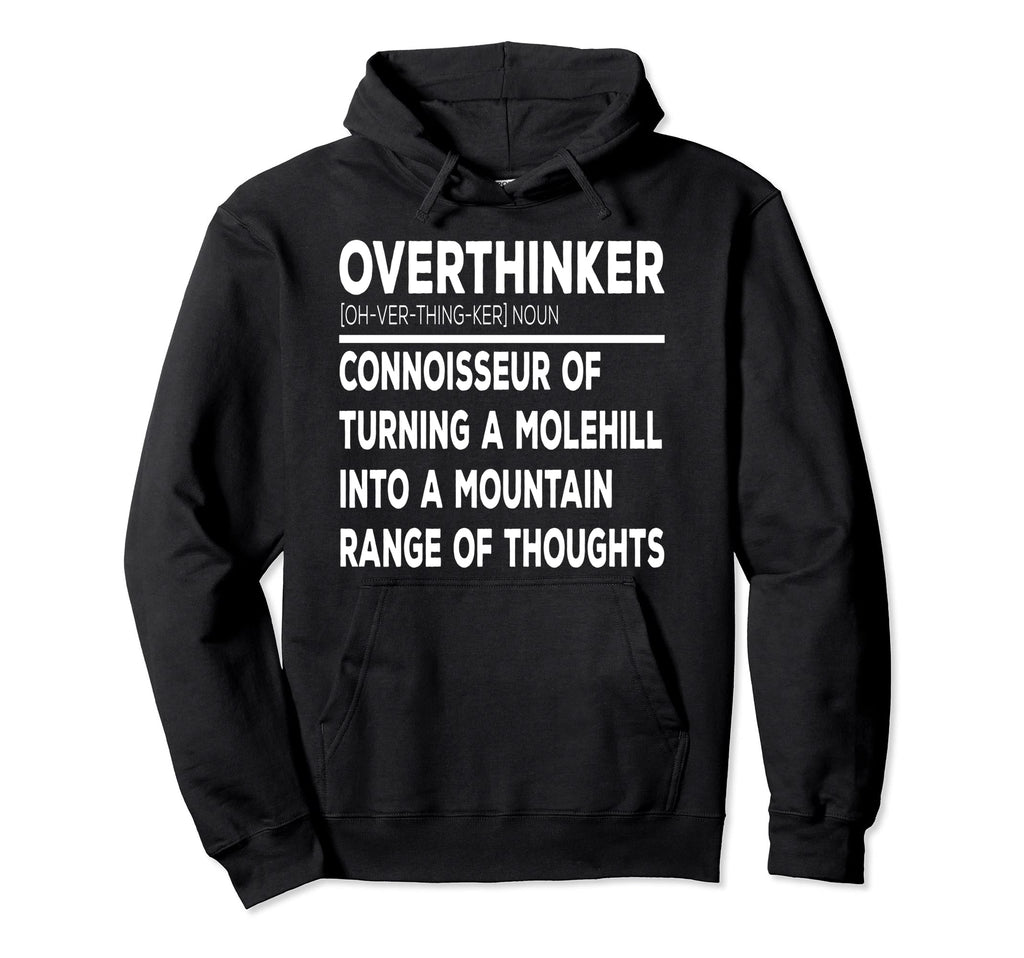 Overthinker Introverts Hoodie - Aesthetic Graphic Men Women - T-Shirt, Sweatshirt, Hoodie