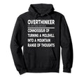 Overthinker Introverts Hoodie - Aesthetic Graphic Men Women - T-Shirt, Sweatshirt, Hoodie