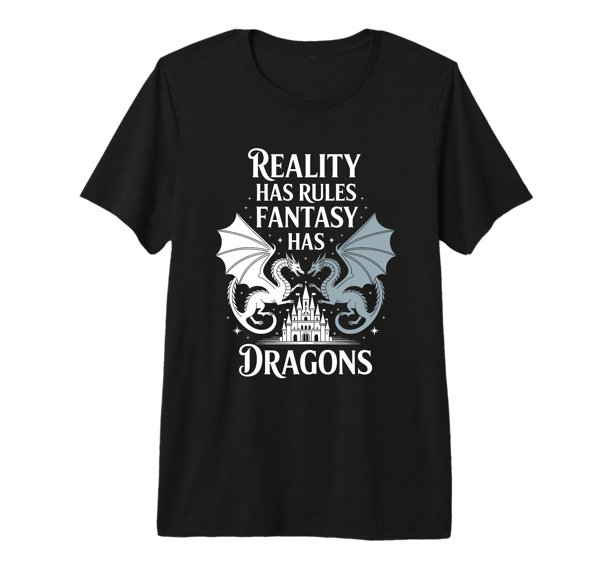 Funny Fantasy Book Reading Dragon Books T-Shirt - Minimalist Print Unisex - T-Shirt, Sweatshirt, Hoodie