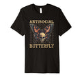 Antisocial Butterfly T-Shirt - Graphic Print Men Women - T-Shirt, Sweatshirt, Hoodie