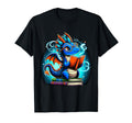 Book Dragon Reading Lover T-Shirt - Graphic Print Unisex - T-Shirt, Sweatshirt, Hoodie