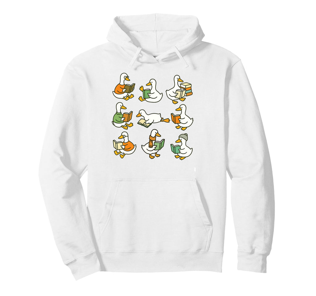 Book Lover Bookish Librarian Silly Goose Hoodie - Novelty Apparel Unisex - T-Shirt, Sweatshirt, Hoodie