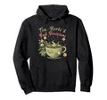 Funny Wellness Vibes Aesthetic Tea Hoodie - Trendy Graphic for Adults - T-Shirt, Sweatshirt, Hoodie