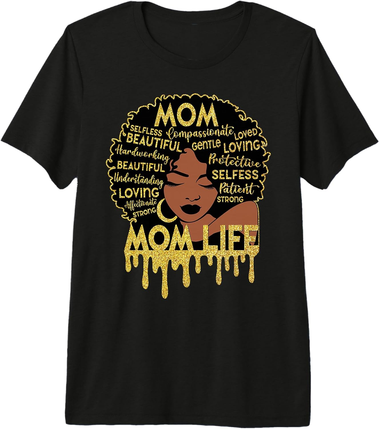 Black Mom Afro Women Mother's Day Tee Unisex T-shirt, Sweatshirt, Hoodie, Long Sleeve Tee - T-Shirt, Sweatshirt, Hoodie