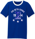 Phi Beta Sigma Three Stars Graphic Ringer T Shirt Unisex T-shirt, Sweatshirt, Hoodie, Long Sleeve Tee - T-Shirt, Sweatshirt, Hoodie