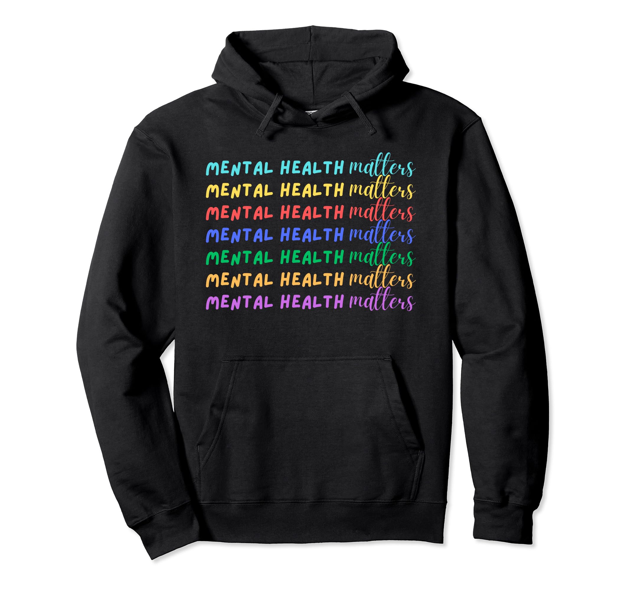 Mental Health Matters Spread Hoodie - Fun Novelty Design Men Women - T-Shirt, Sweatshirt, Hoodie