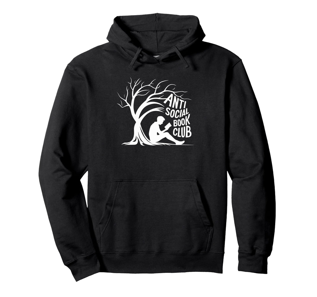 Anti Social Book Club Introvert Reader Hoodie - Graphic Print Unisex - T-Shirt, Sweatshirt, Hoodie