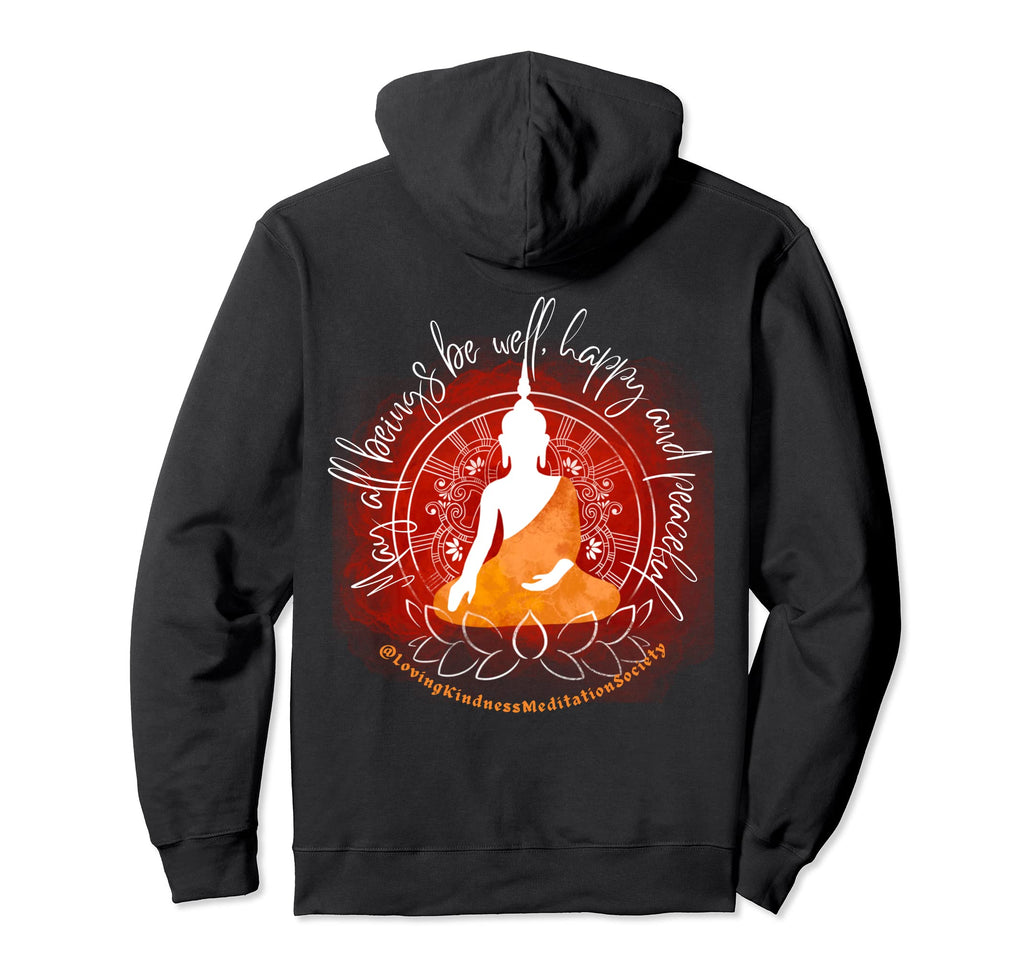 Mindfulness Buddha Spiritual Yoga Loving Hoodie - Minimalist Print Unisex - T-Shirt, Sweatshirt, Hoodie
