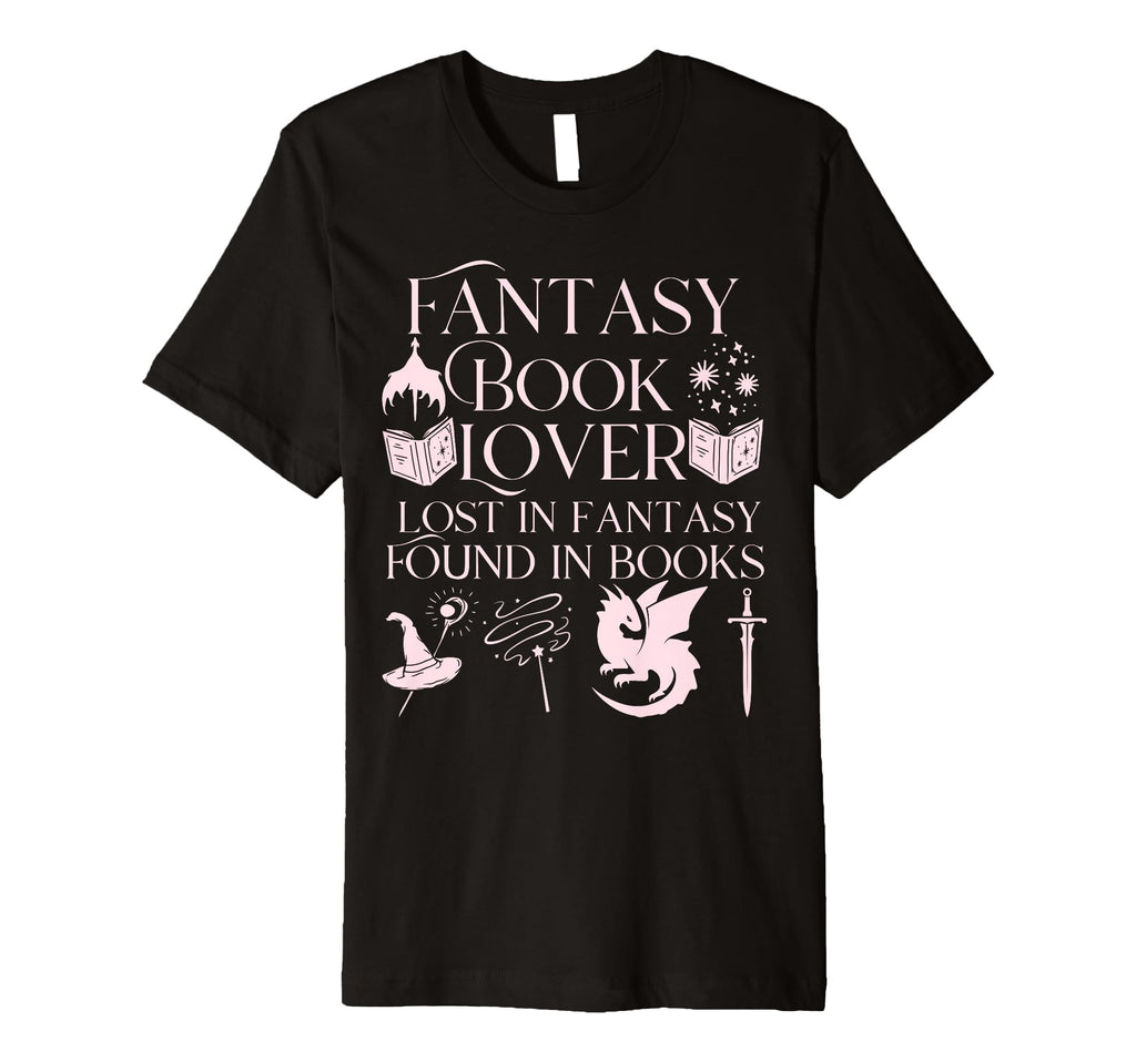 Fantasy Book Lover Dragons And Magic T-Shirt - Unique Graphic for Adults - T-Shirt, Sweatshirt, Hoodie