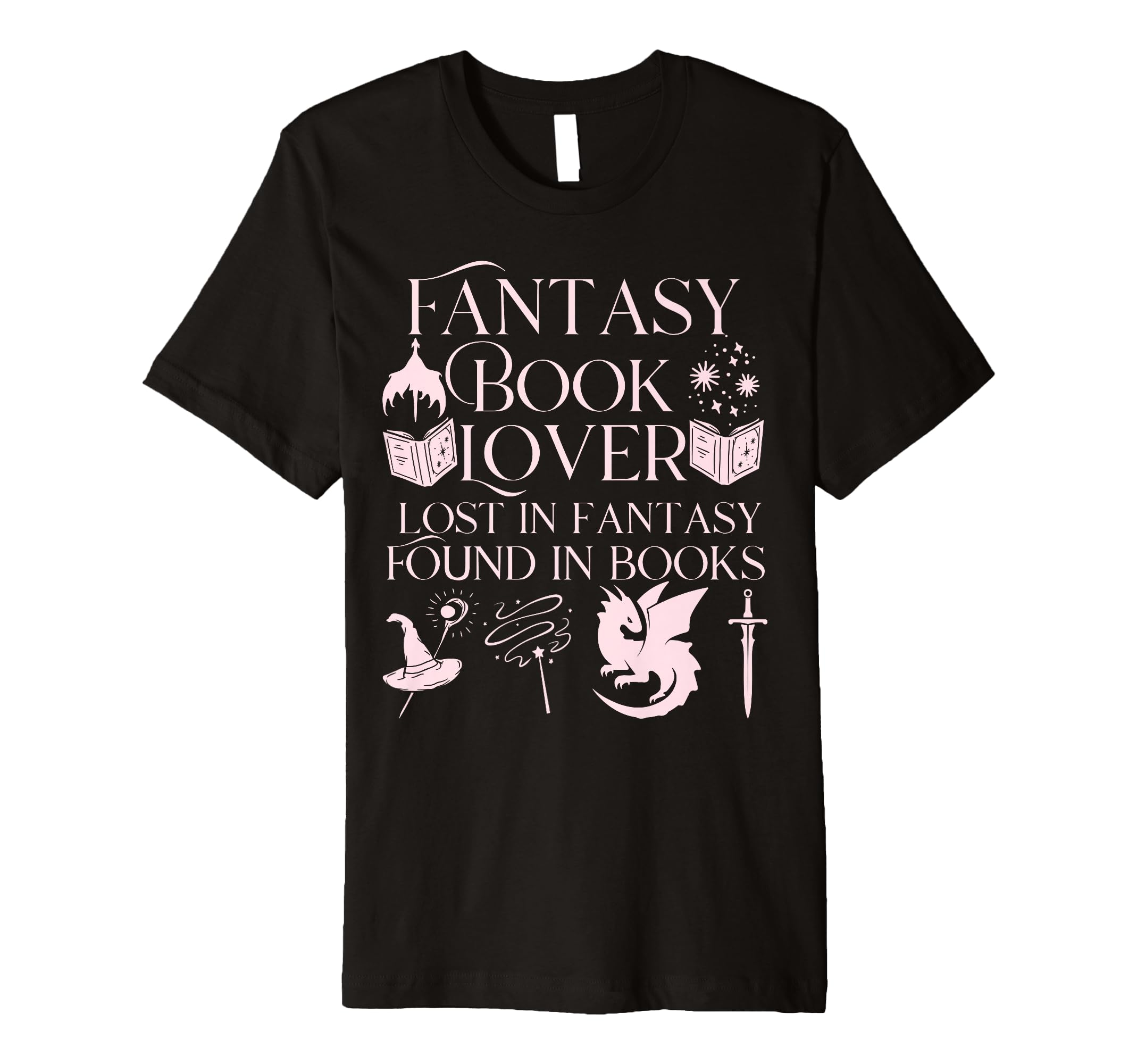 Fantasy Book Lover Dragons And Magic T-Shirt - Unique Graphic for Adults - T-Shirt, Sweatshirt, Hoodie