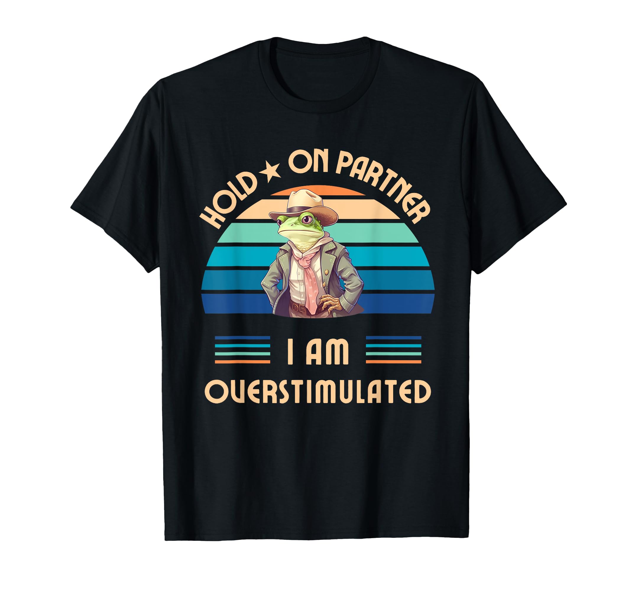 Funny Cowboy Frog Hold Partner Im T-Shirt - Aesthetic Graphic Men Women - T-Shirt, Sweatshirt, Hoodie