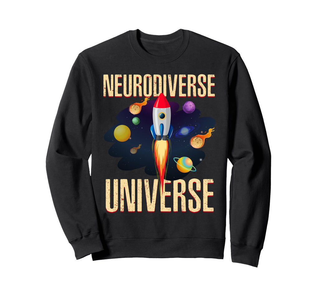 Neurodiversity Universe Asd Brain Sweatshirt - Minimalist Print Unisex - T-Shirt, Sweatshirt, Hoodie