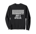 Just Little Lit Funny Bookworm Book Sweatshirt - Minimalist Print Unisex - T-Shirt, Sweatshirt, Hoodie