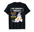 Trilogy Books Cats Coffee Books Cat T-Shirt - Fun Novelty Design Men Women - T-Shirt, Sweatshirt, Hoodie