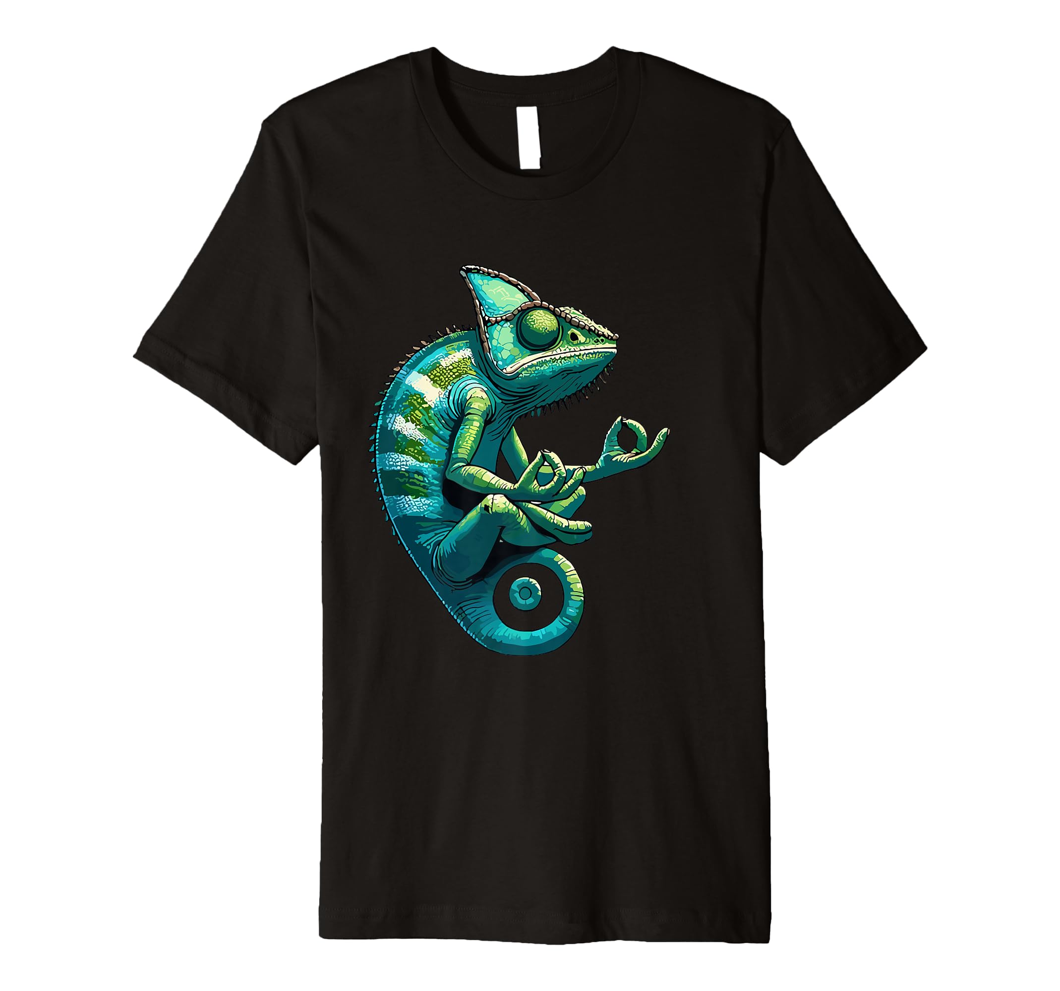 Meditation Chameleon Yoga Pose T-Shirt - Novelty Apparel for Adults - T-Shirt, Sweatshirt, Hoodie