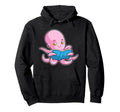 Octopus Nerd Book Hoodie - Casual Everyday Wear Men Women - T-Shirt, Sweatshirt, Hoodie