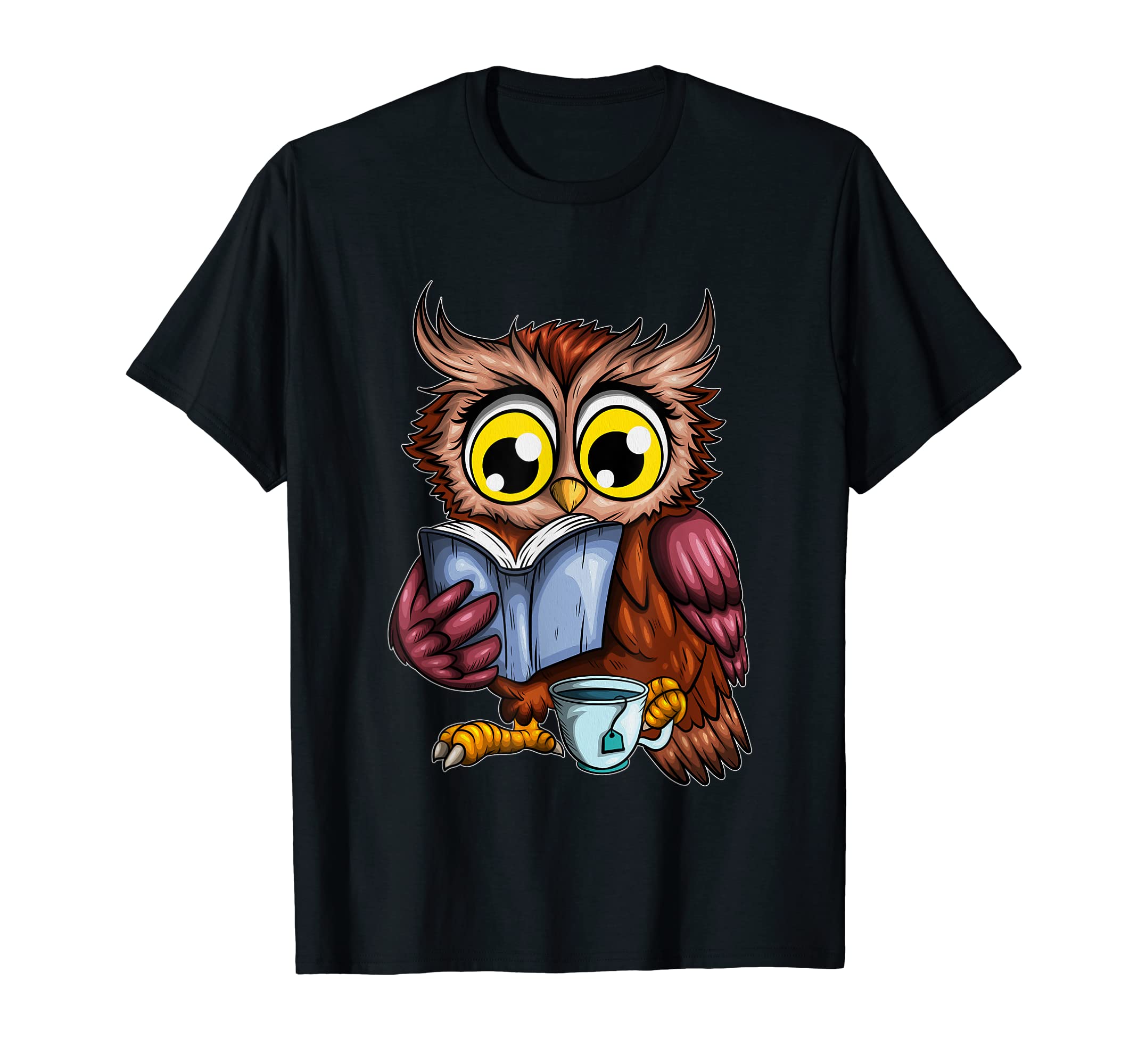 Owls Book Newspaper Crime Novel Hot T-Shirt - Custom Art Print for Adults - T-Shirt, Sweatshirt, Hoodie