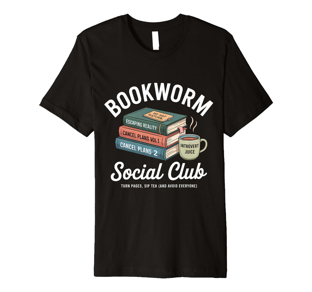 Bookworm Social Club Introvert T-Shirt - Casual Everyday Wear for Adults - T-Shirt, Sweatshirt, Hoodie