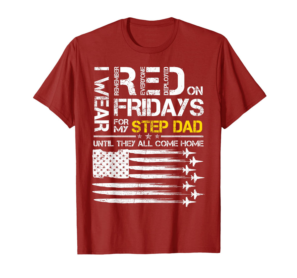I Wear Red Friday My Step Dad Air T-Shirt - Casual Everyday Wear Unisex - T-Shirt, Sweatshirt, Hoodie