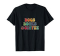 Dogs Books And Coffee T-Shirt - Minimalist Print for Adults - T-Shirt, Sweatshirt, Hoodie