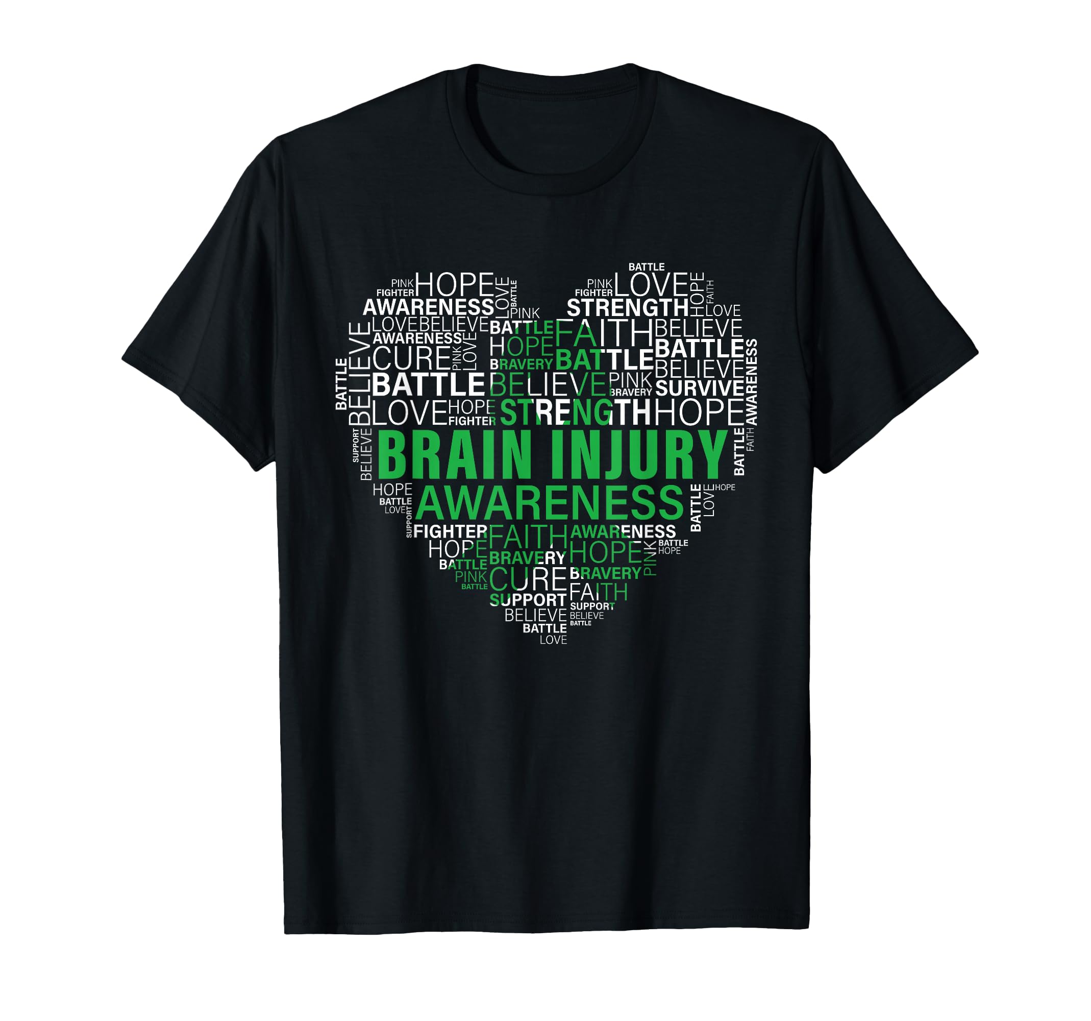 Brain Injury Awareness Fighting Hope T-Shirt - Aesthetic Graphic Men Women - T-Shirt, Sweatshirt, Hoodie