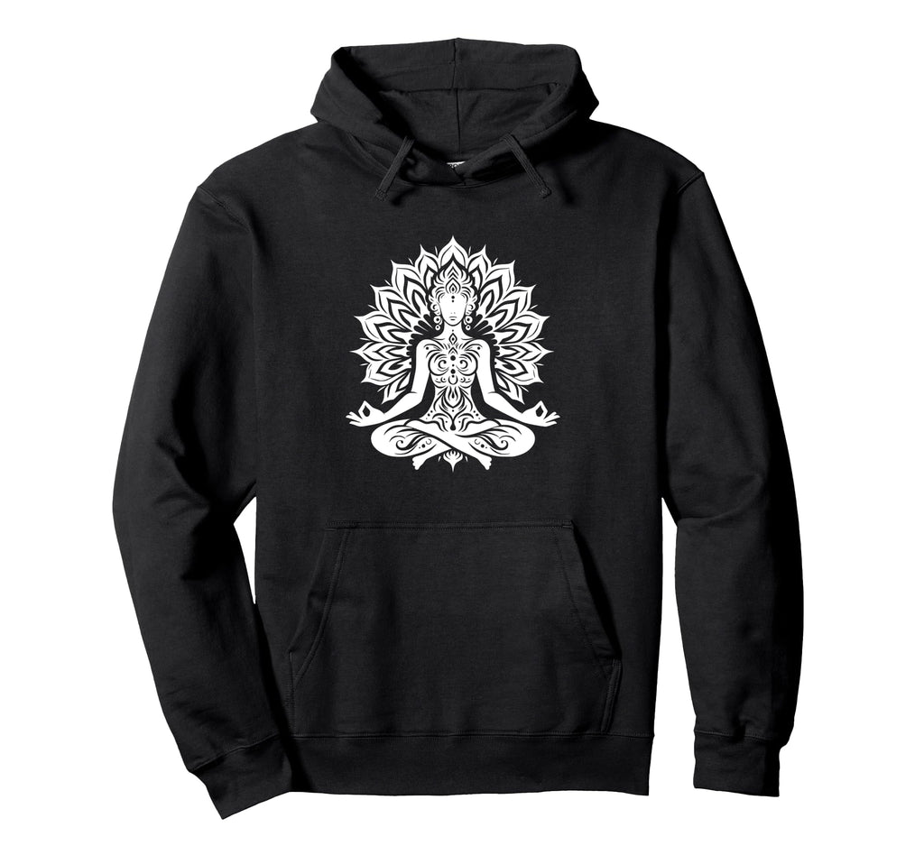 Elegant Mandala Buddha Illustration Hoodie - Fun Novelty Design Unisex - T-Shirt, Sweatshirt, Hoodie